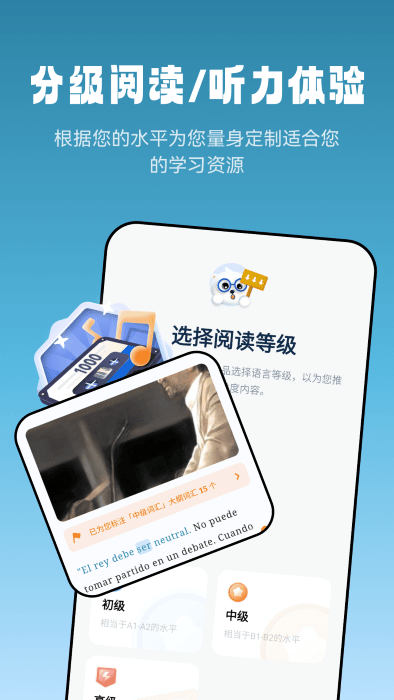 莱特西班牙语阅读听力app