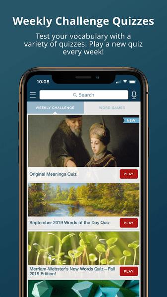 merriam webster dictionary app